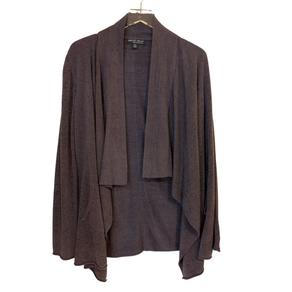 F12 Barefoot Dreams CozyLite High/Low Cardigan Carbon Gray S